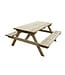 Picknicktafel 150x150x70 cm (bxdxh) hout tot 6 personen
