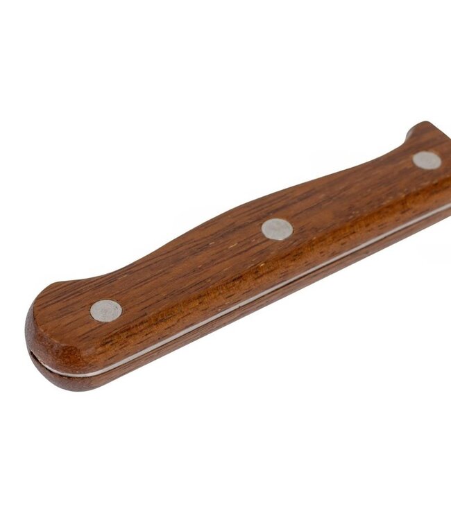 Steakmes met ronde punt hout | prijs & verp per 12 stuks