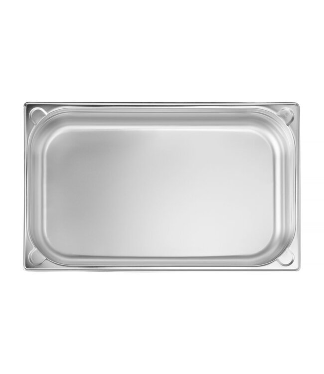 Gastronormbak rvs 1/1-100 mm diep 14 ltr zonder greep Kitchen Line - Hendi