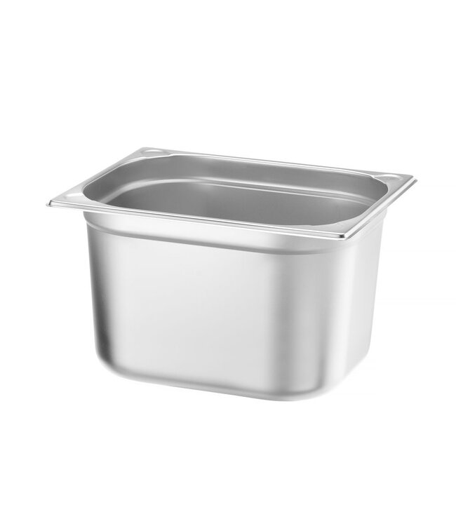 Gastronormbak rvs 1/2-200 mm diep 12,5 ltr zonder greep Kitchen Line - Hendi