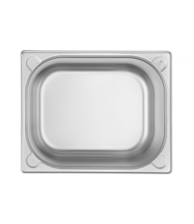 Gastronormbak rvs 1/2-200 mm diep 12,5 ltr zonder greep Kitchen Line - Hendi