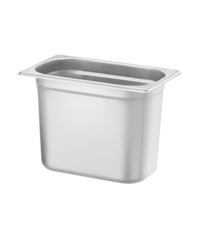 Gastronormbak rvs 1/4-200 mm diep 5,5 ltr zonder greep Kitchen Line - Hendi