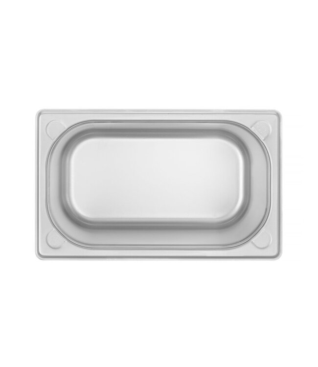 Gastronormbak rvs 1/4-200 mm diep 5,5 ltr zonder greep Kitchen Line - Hendi
