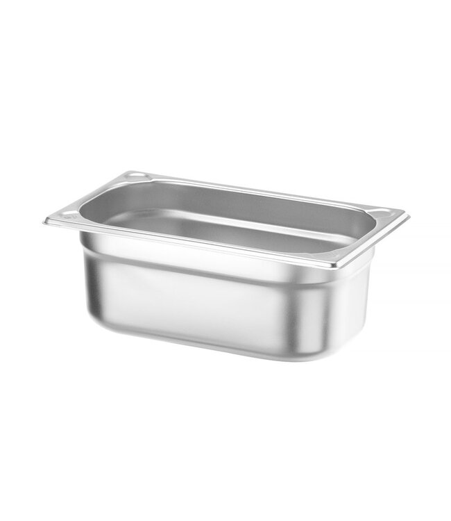 Gastronormbak rvs 1/4-100 mm diep 2,8 ltr zonder greep Kitchen Line - Hendi