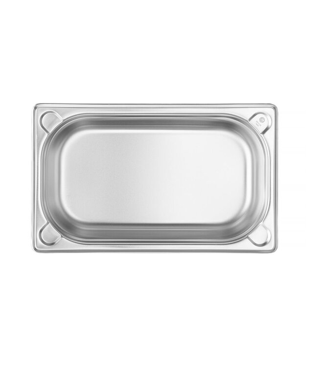 Gastronormbak rvs 1/4-065 mm diep 1,8 ltr zonder greep Kitchen Line - Hendi