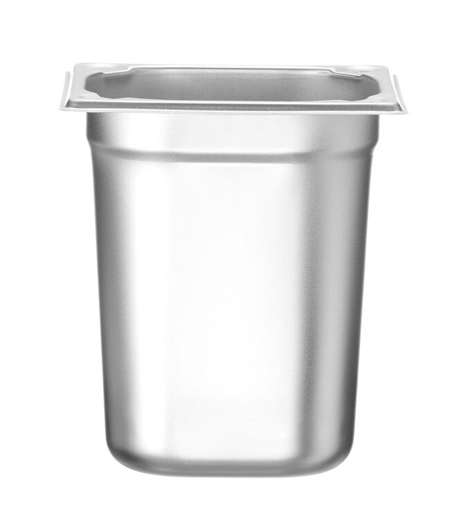 Gastronormbak rvs 1/6-200 mm diep 3,4 ltr zonder greep Kitchen Line - Hendi