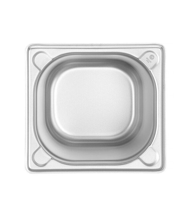 Gastronormbak rvs 1/6-200 mm diep 3,4 ltr zonder greep Kitchen Line - Hendi