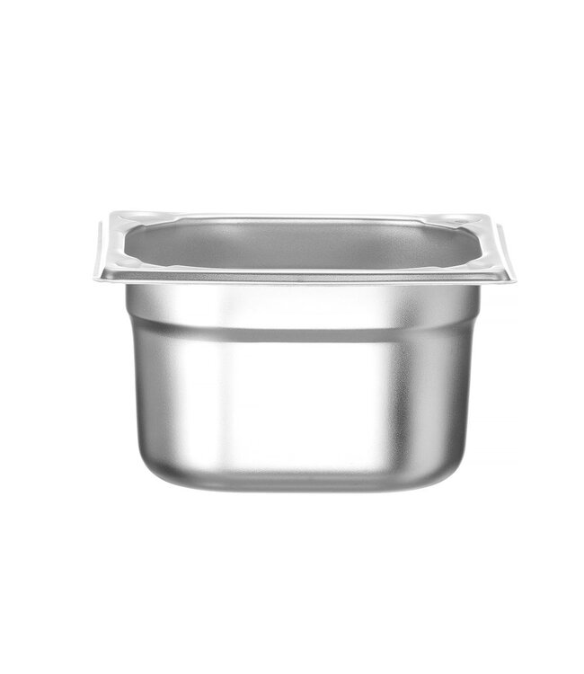 Gastronormbak rvs 1/6-100 mm diep 1,6 ltr zonder greep Kitchen Line - Hendi