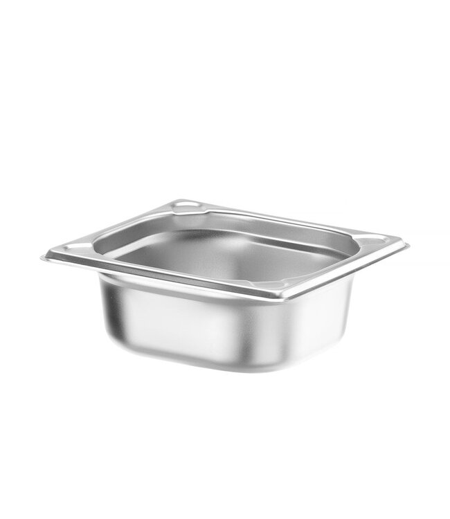 Gastronormbak rvs 1/6-065 mm diep 1 ltr zonder greep Kitchen Line - Hendi
