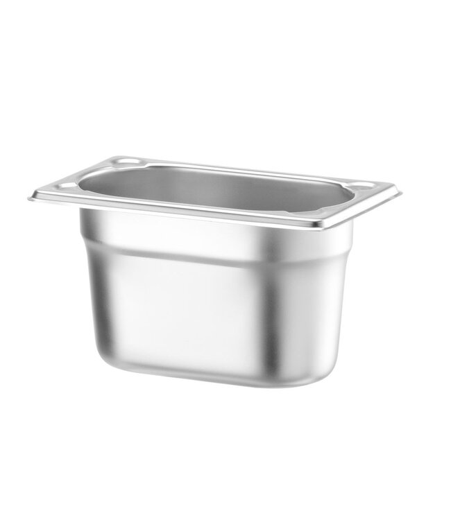 Gastronormbak rvs 1/9-100 mm diep 1 ltr zonder greep Kitchen Line - Hendi