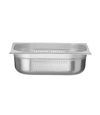 Hendi - Kitchen Line Gastronormbak rvs 1/2-100 mm diep 6,5 ltr geperforeerd zonder greep Kitchen Line - Hendi