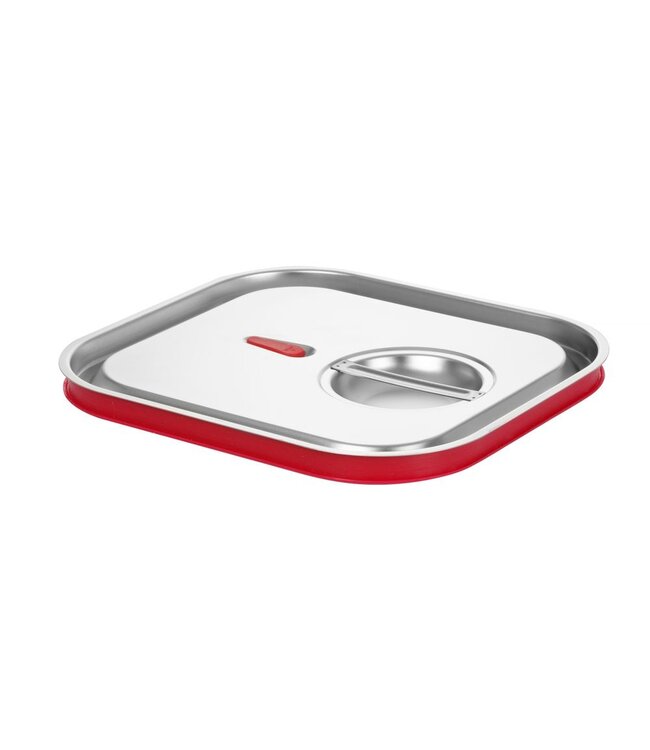 Gastronormdeksel rvs 2/3 waterdicht m/siliconenafdichting voor Kitchen Line en Budget Line GN containers- Hendi