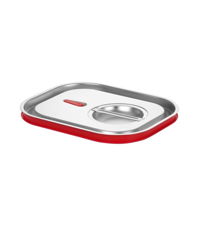 Gastronormdeksel rvs 1/2 waterdicht m/siliconenafdichting voor Kitchen Line en Budget Line GN containers- Hendi