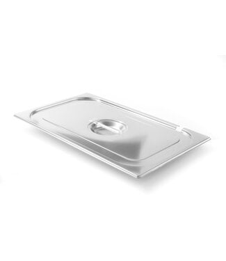 Hendi GN deksels rvs Gastronormdeksel rvs 1/1 met lepeluitsparing voor Kitchen Line en Budget Line GN containers- Hendi