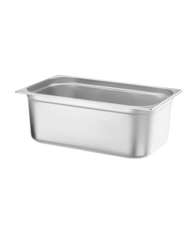Gastronormbak rvs 1/1-200 mm diep 28 ltr zonder greep Budget Line - Hendi