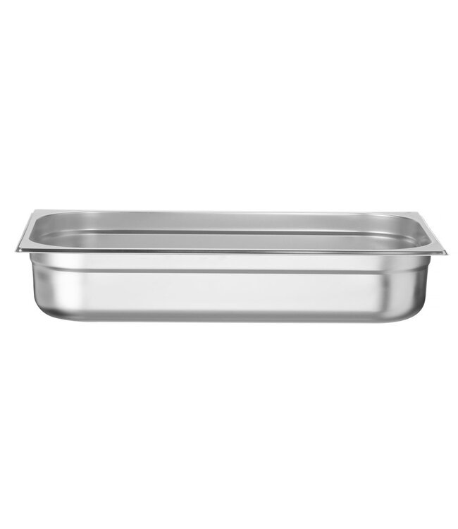 Gastronormbak rvs 1/1-100 mm diep 14 ltr zonder greep Budget Line - Hendi