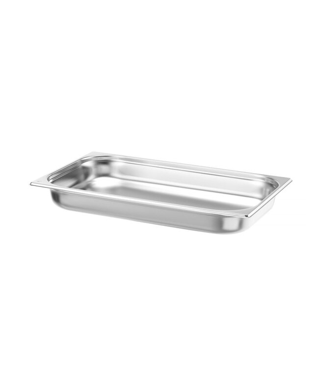Gastronormbak rvs 1/1-065 mm diep 9 ltr zonder greep Budget Line - Hendi
