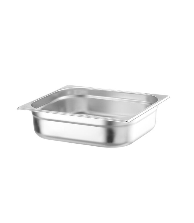 Gastronormbak rvs 2/3-100 mm diep 9 ltr zonder greep Budget Line - Hendi