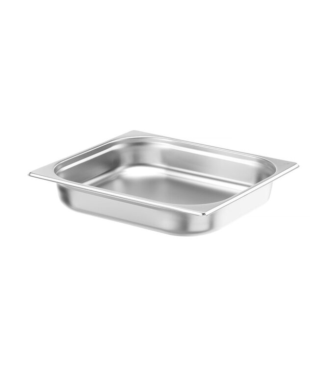 Gastronormbak rvs 2/3-065 mm diep 5,5 ltr zonder greep Budget Line - Hendi