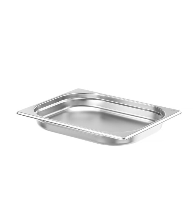 Gastronormbak rvs 1/2-040 mm diep 2 ltr zonder greep Budget Line - Hendi