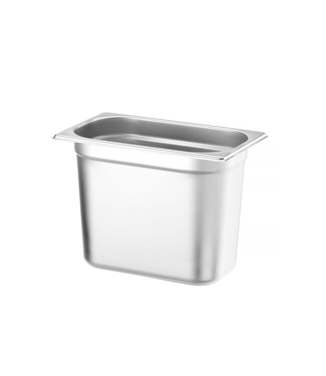 Gastronormbak rvs 1/4-200 mm diep 5,5 ltr zonder greep Budget Line - Hendi