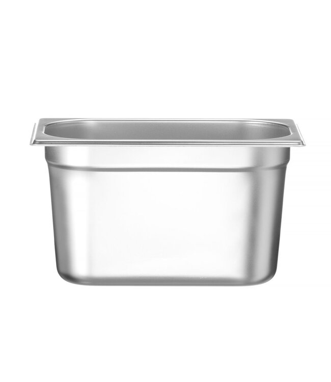 Gastronormbak rvs 1/4-150 mm diep 4 ltr zonder greep Budget Line - Hendi