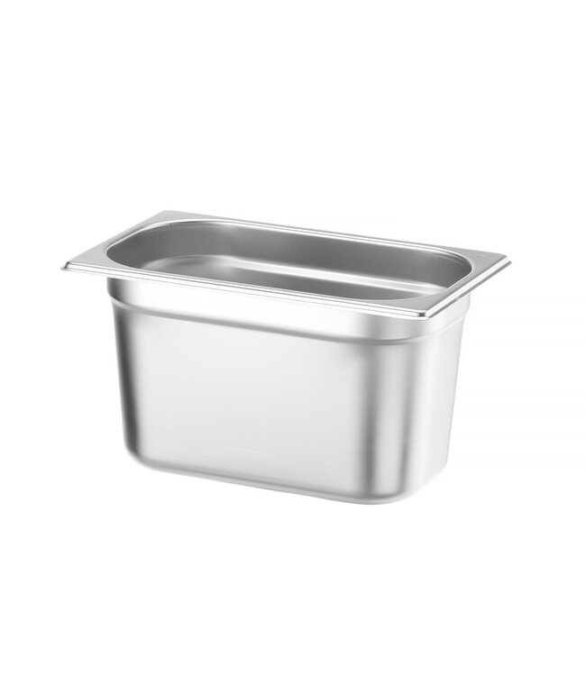 Gastronormbak rvs 1/4-150 mm diep 4 ltr zonder greep Budget Line - Hendi