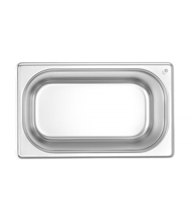 Gastronormbak rvs 1/4-150 mm diep 4 ltr zonder greep Budget Line - Hendi