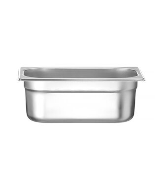 Hendi Budget Line Gastronormbak rvs 1/4-100 mm diep 2,8 ltr zonder greep Budget Line - Hendi