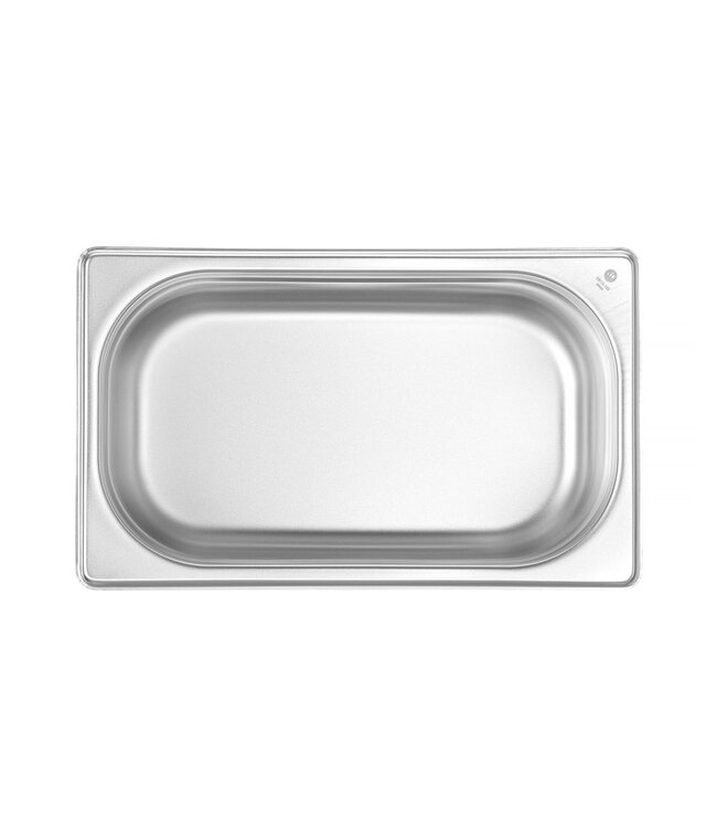 Gastronormbak rvs 1/4-100 mm diep 2,8 ltr zonder greep Budget Line - Hendi