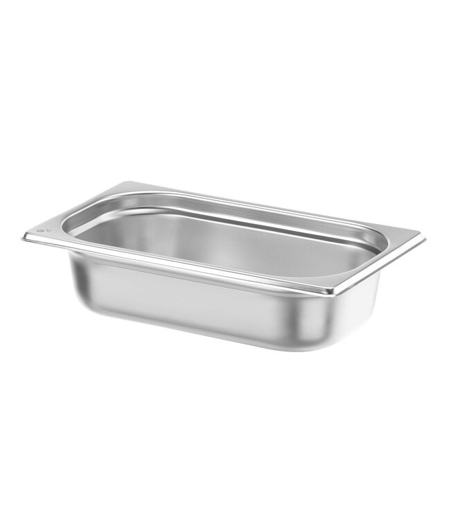 Gastronormbak rvs 1/4-065 mm diep 1,8 ltr zonder greep Budget Line - Hendi