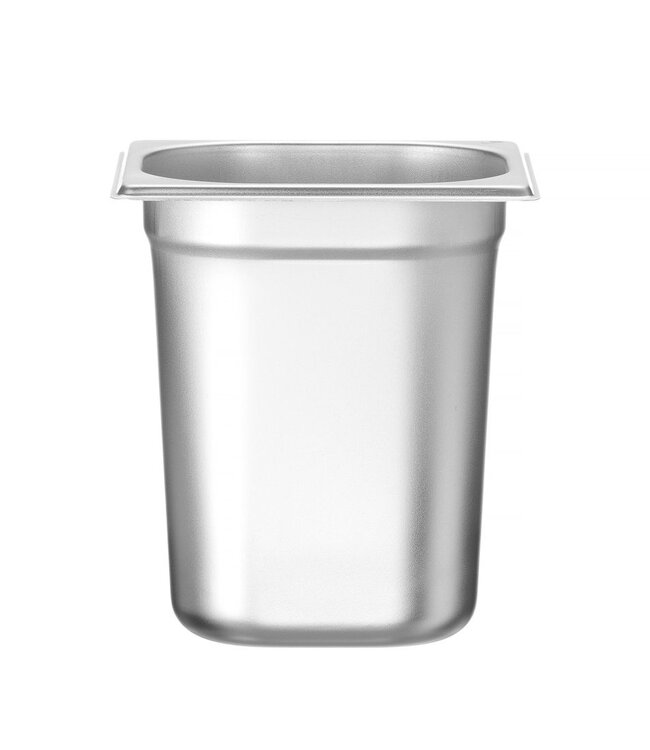 Gastronormbak rvs 1/6-200 mm diep 3,4 ltr zonder greep Budget Line - Hendi