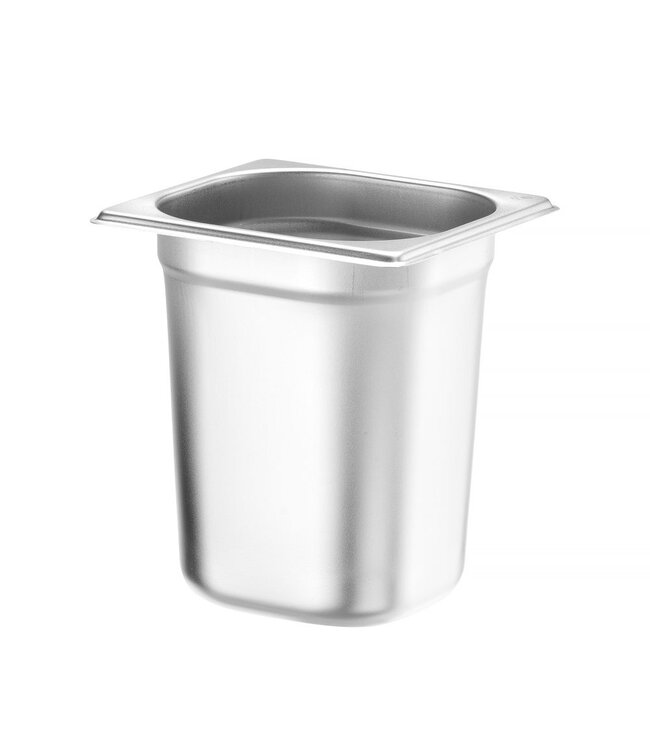 Gastronormbak rvs 1/6-200 mm diep 3,4 ltr zonder greep Budget Line - Hendi