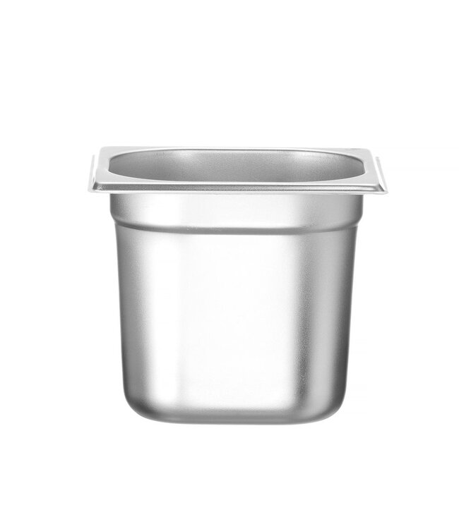 Gastronormbak rvs 1/6-150 mm diep 2,4 ltr zonder greep Budget Line - Hendi