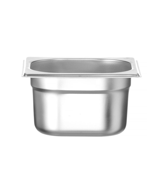 Gastronormbak rvs 1/6-100 mm diep 1,6 ltr zonder greep Budget Line - Hendi