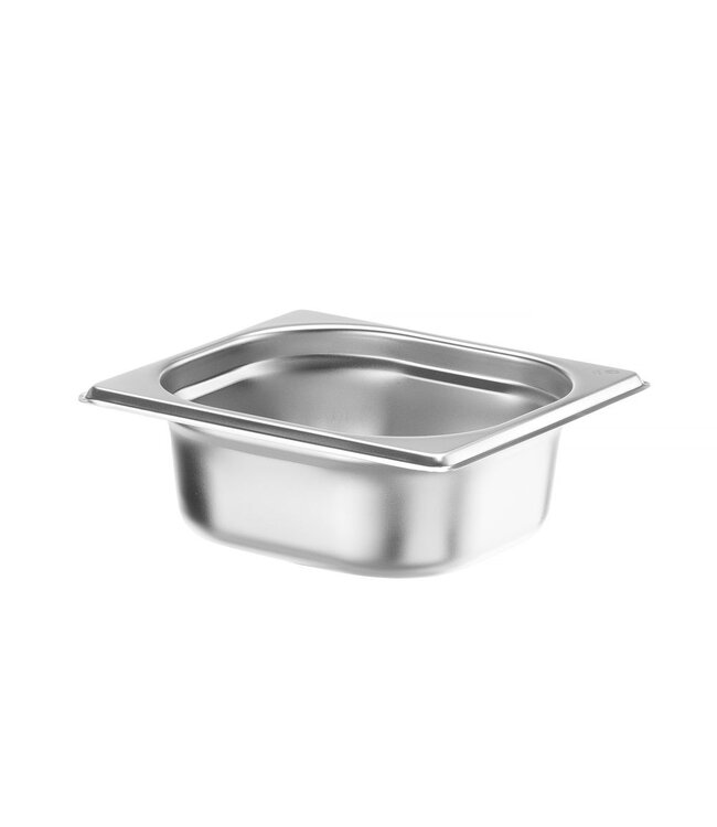 Gastronormbak rvs 1/6-065 mm diep 1 ltr zonder greep Budget Line - Hendi