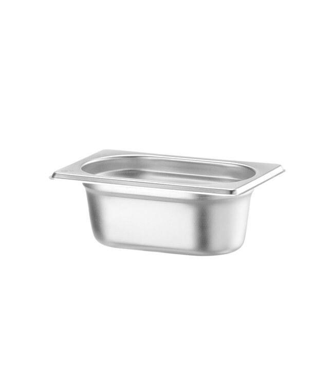 Gastronormbak rvs 1/9-065 mm diep 0,6 ltr zonder greep Budget Line - Hendi