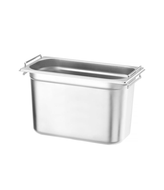 Gastronormbak rvs 1/3-200 mm diep 7,8 ltr met handgreep Budget Line - Hendi