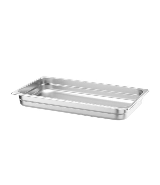 Gastronormbak rvs 1/1-065 mm diep 9 ltr zonder greep Profi Line- Hendi