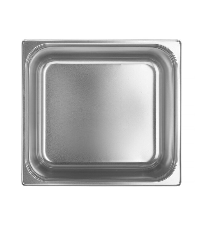 Gastronormbak rvs 2/3-200 mm diep 18 ltr zonder greep Profi Line- Hendi