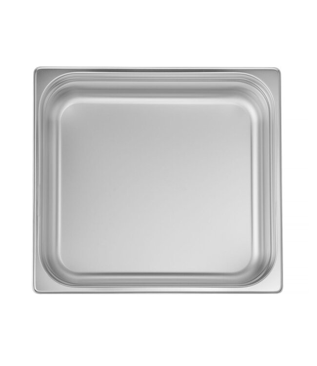 Gastronormbak rvs 2/3-100 mm diep 9 ltr zonder greep Profi Line- Hendi