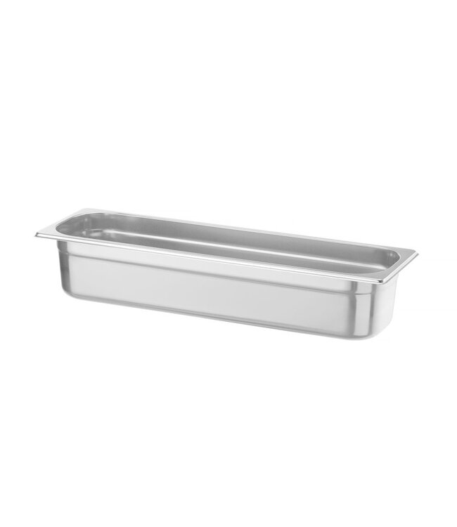 Gastronormbak rvs 2/4-100 mm diep 5,8 ltr zonder greep Profi Line- Hendi