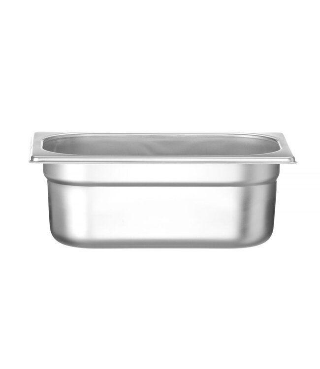Gastronormbak rvs 1/4-100 mm diep 2,8 ltr zonder greep Profi Line- Hendi