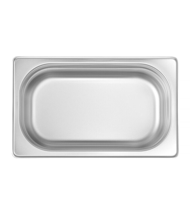 Gastronormbak rvs 1/4-100 mm diep 2,8 ltr zonder greep Profi Line- Hendi