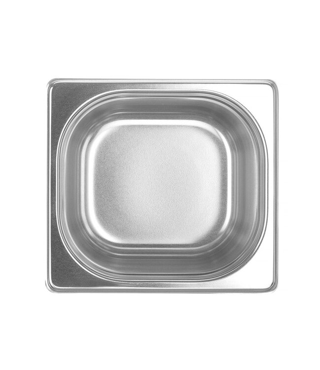 Gastronormbak rvs 1/6-150 mm diep 2,4 ltr zonder greep Profi Line- Hendi
