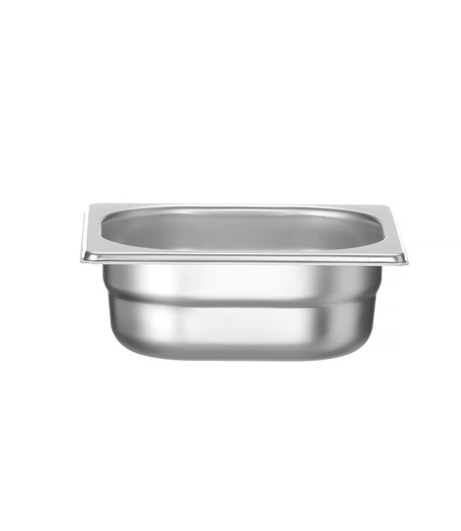 Gastronormbak rvs 1/6-065 mm diep 1 ltr zonder greep Profi Line- Hendi