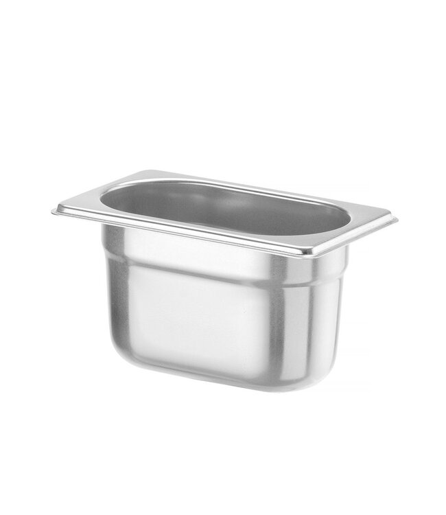Gastronormbak rvs 1/9-100 mm diep 1 ltr zonder greep Profi Line- Hendi