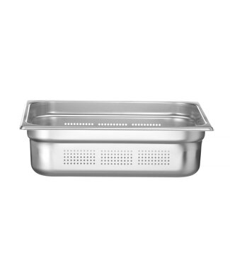 Hendi - Profi Line Gastronormbak rvs 2/3-100 mm diep 9 ltr geperforeerd zonder greep Profi Line- Hendi