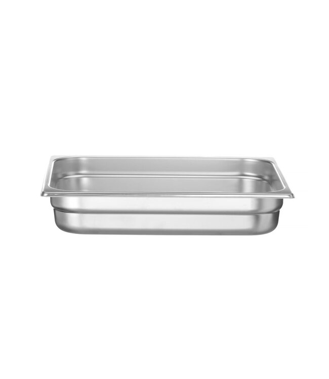 Gastronormbak rvs 2/3-065 mm diep 5,5 ltr geperforeerde bodem zonder greep Profi Line- Hendi