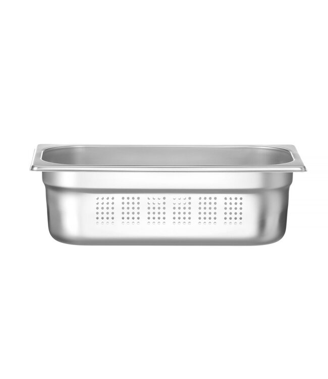 Gastronormbak rvs 1/3-100 mm diep 4 ltr geperforeerd zonder greep Profi Line- Hendi